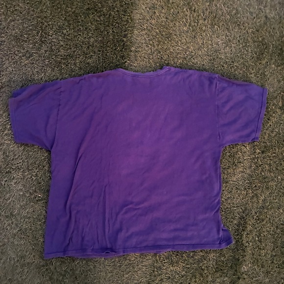 Vintage Men's 3XL Faded Black Nature Scene Wolves Bears Eagles With Full Moon - Picture 2 of 8